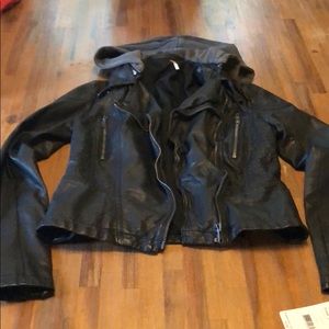Free People leather jacket